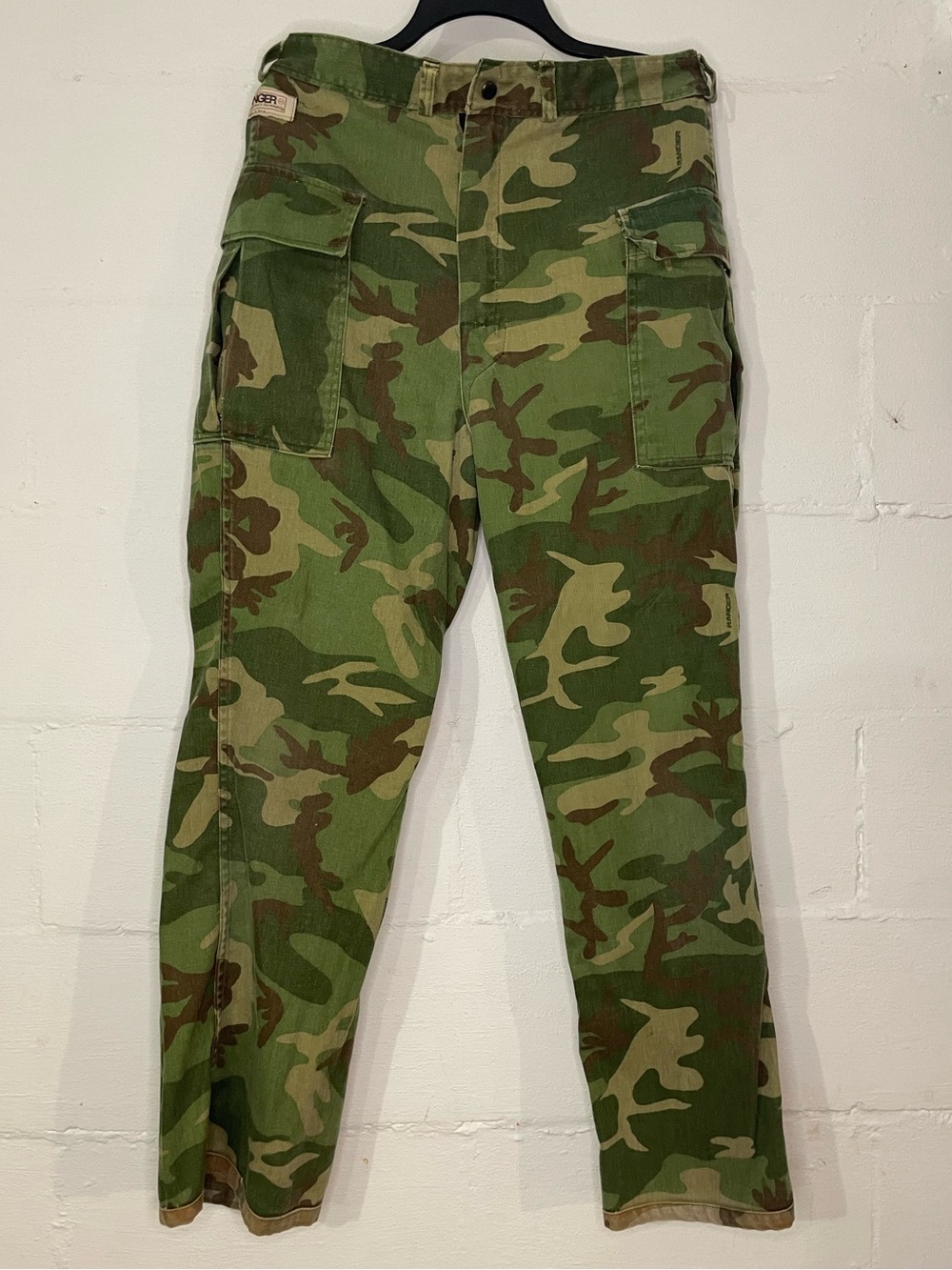 Classic Green/Brown Reversible Camo Cargo Pants for Men